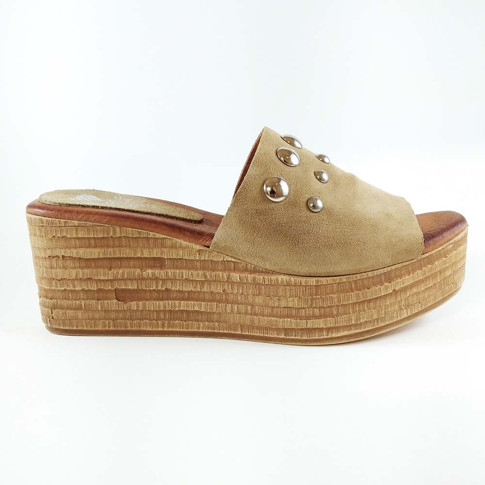 Γυναικεία Flatforms Marila 748-20087 Μπεζ