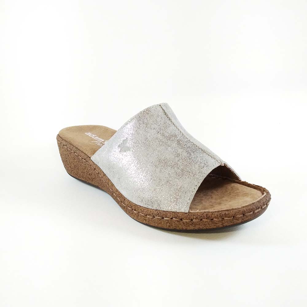 Γυναικεία Mules Adam's 591-20038 Ασημί