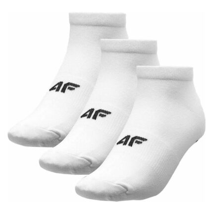 Κάλτσες 4F H4Z20-SOD003 3 Ζεύγη Λευκό