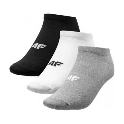 Κάλτσες 4F H4Z20-SOM002 3 Ζεύγη Λευκό-Μαύρο-Γκρι