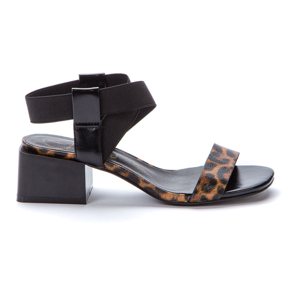 Γυναικεία Πέδιλα BETSY 917011/04-05 Μαύρα-Λεοπάρ