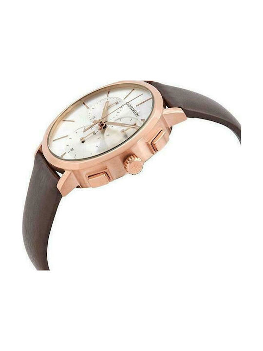 Ρολόι Calvin Klein Posh K8Q376G6 Καφέ - Image 2