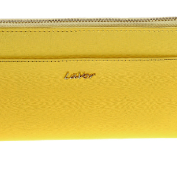Γυναικείο Δερμάτινο πορτοφόλι Lavor 1-5984 Κίτρινο